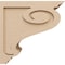 Ekena Millwork 9"W x 18"D x 18"H Classic Scroll Rough Cedar Woodgrain TimberThane Corbel, Primed Tan CORUR09X18X18SCRRCPR - alternate 2